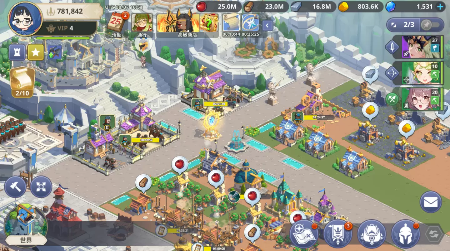 网石战略游戏《GRAND CROSS： AGE OF TITANS》实测及新手经营攻略，英雄角色推荐养成建议