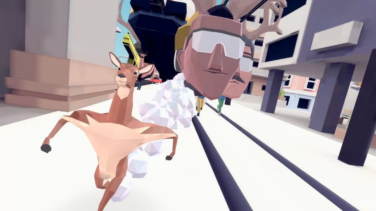 慢生活城市破坏游戏《非常普通的鹿 DEEEER Simulator》即将登陆Epic Games Store！
