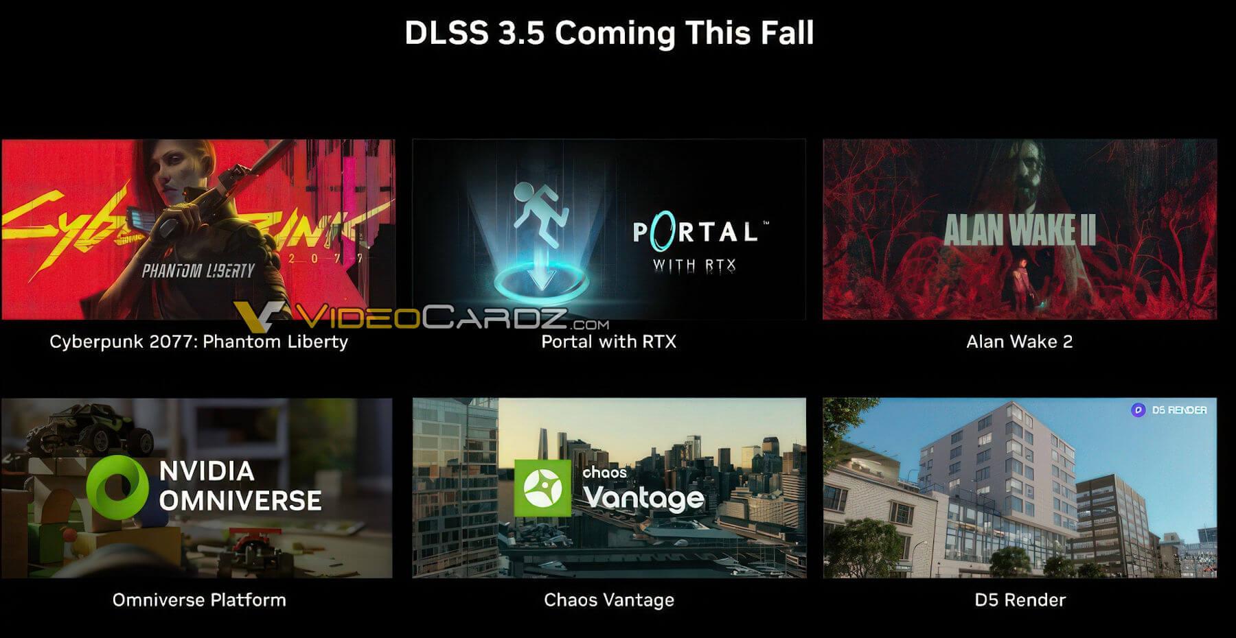 Nvidia DLSS 3.5 抢先受惠游戏名单公布