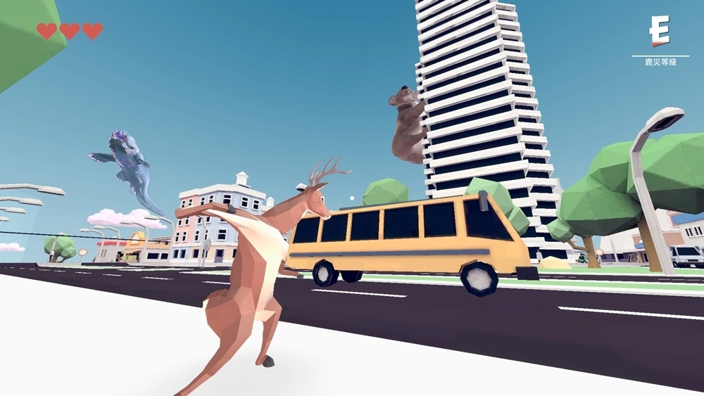 慢生活城市破坏游戏《非常普通的鹿 DEEEER Simulator》即将登陆Epic Games Store！