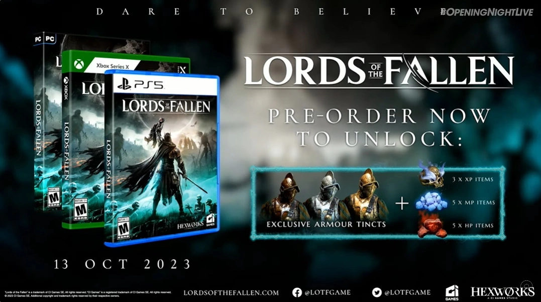 《Lords of the Fallen 堕落之王》公开最新剧情宣传影片，即日起同步开放游戏预购
