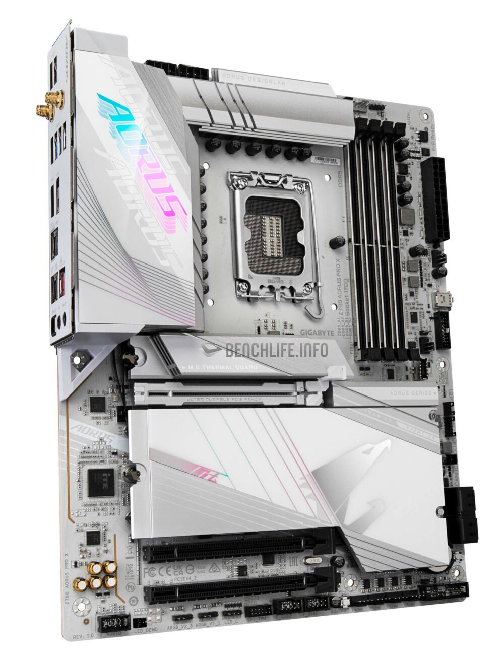 GIGABYTE 为 Raptor Lake Refresh 推出银白色系的 Z790 AORUS PRO X 主板