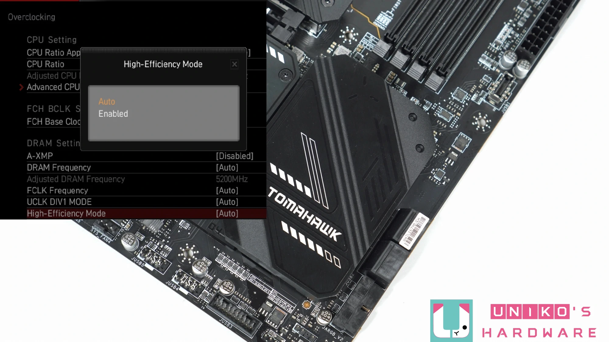 微星 AM5 HIGH-EFFICIENCY MODE 内存高效率模式 feat.MSI MAG X670E TOMAHAWK WIFI AGESA 1007C