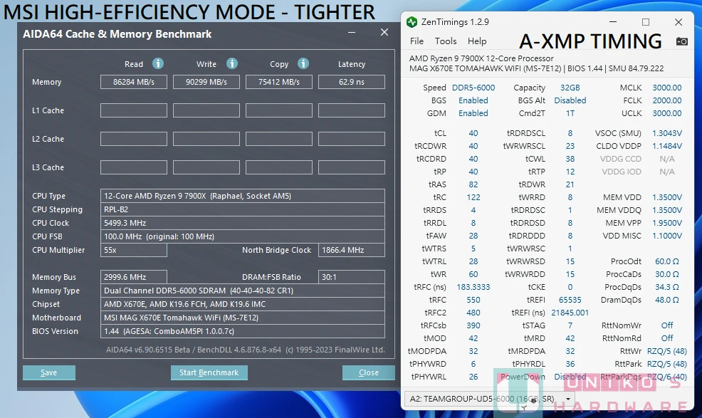 微星 AM5 HIGH-EFFICIENCY MODE 内存高效率模式 feat.MSI MAG X670E TOMAHAWK WIFI AGESA 1007C
