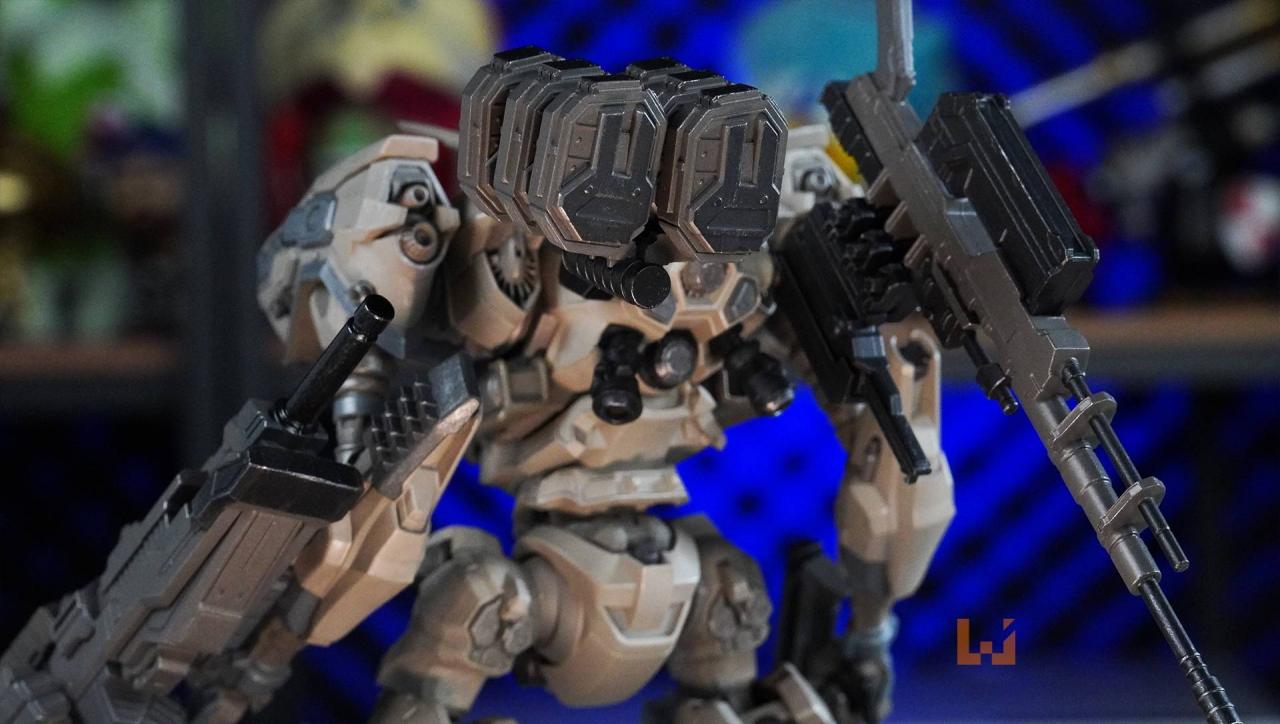 《ARMORED CORE VI FIRES OF RUBICON》限定版开箱！机甲模型还有武器和手部配件可以更换！