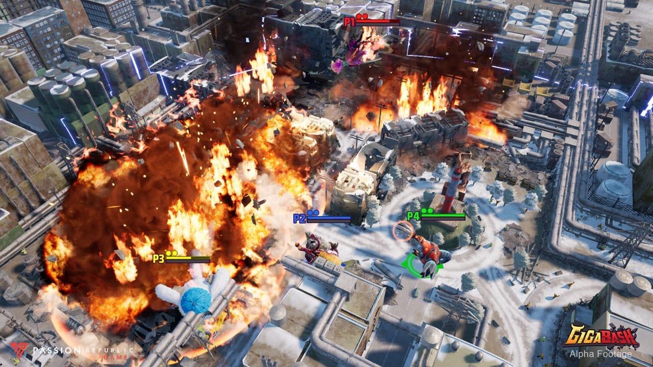 怪兽和英雄对战动作游戏《GigaBash 巨击大乱斗》今天登陆Switch/Xbox平台