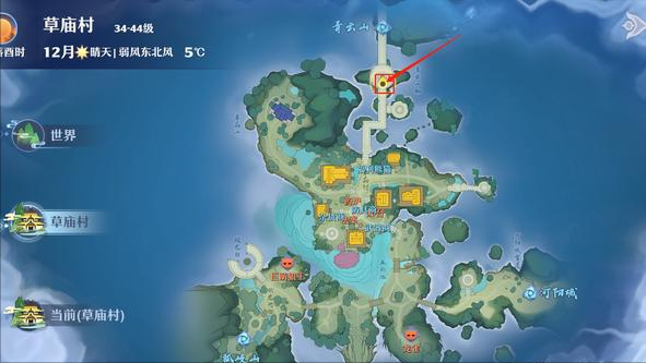 梦幻新诛仙草庙村探灵全攻略(梦幻新诛仙草庙村探灵详细位置)  第42张