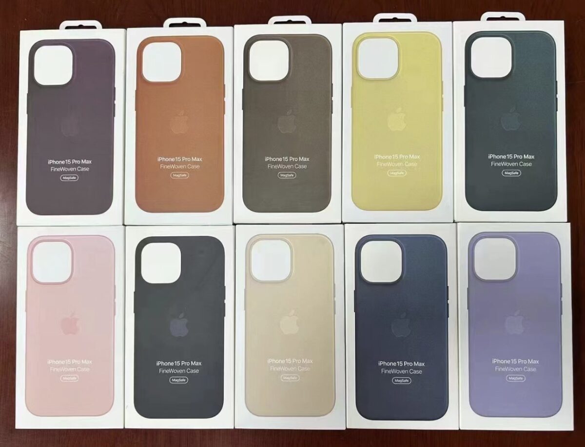 iPhone iOS iPhone 15 iPhone 15 Pro 颜色 配色 模型机 保护壳 编织保护壳 皮革保护壳