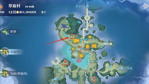 梦幻新诛仙草庙村探灵全攻略(梦幻新诛仙草庙村探灵详细位置)  第8张