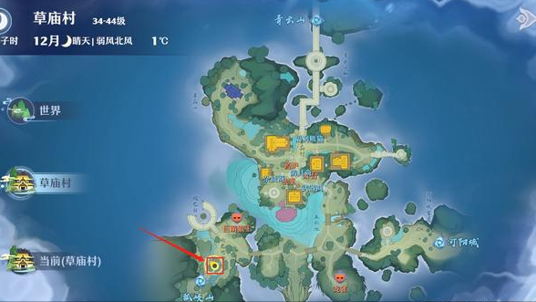 梦幻新诛仙草庙村探灵全攻略(梦幻新诛仙草庙村探灵详细位置)  第26张