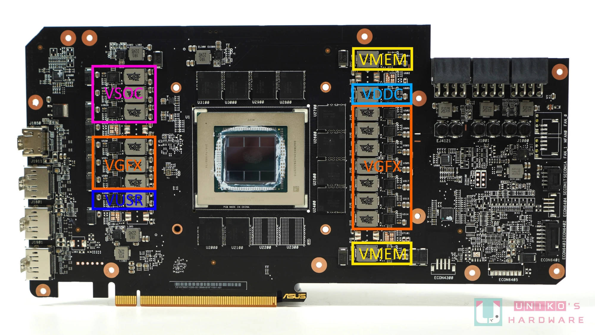 华硕公开 AMD RDNA 3 主要电路信息