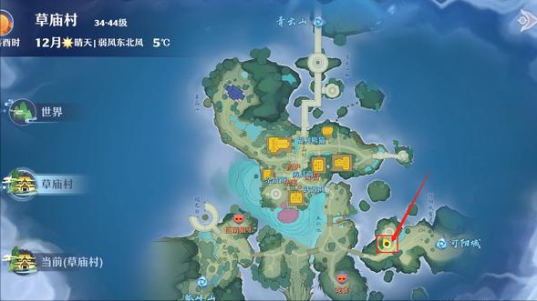 梦幻新诛仙草庙村探灵全攻略(梦幻新诛仙草庙村探灵详细位置)  第38张