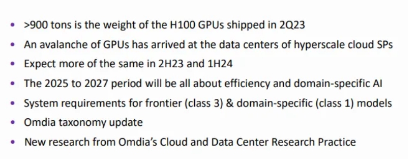 NVIDIA本季度H100 AI GPU出货重达900公吨，估算相当于30万片