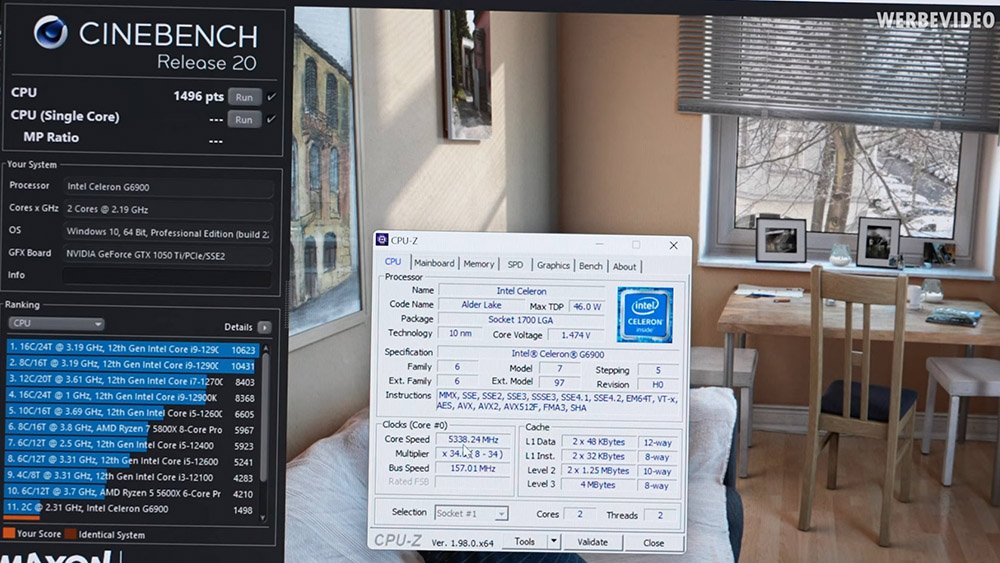 不只是i5，有大神连入门处理器Intel Celeron G6900都超到5.3GHz，效能提升57%