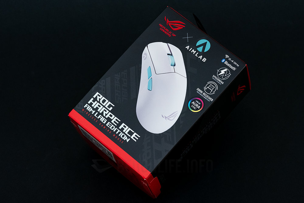 白色控的桌面道具，ASUS ROG Harpe Ace Aim Lab Edition 月光白电竞鼠标开箱