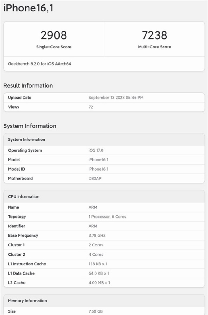 对比A16、骁龙8 Gen3,3nm制程的A17 Pro有多强？ Geekbench 跑分比一比