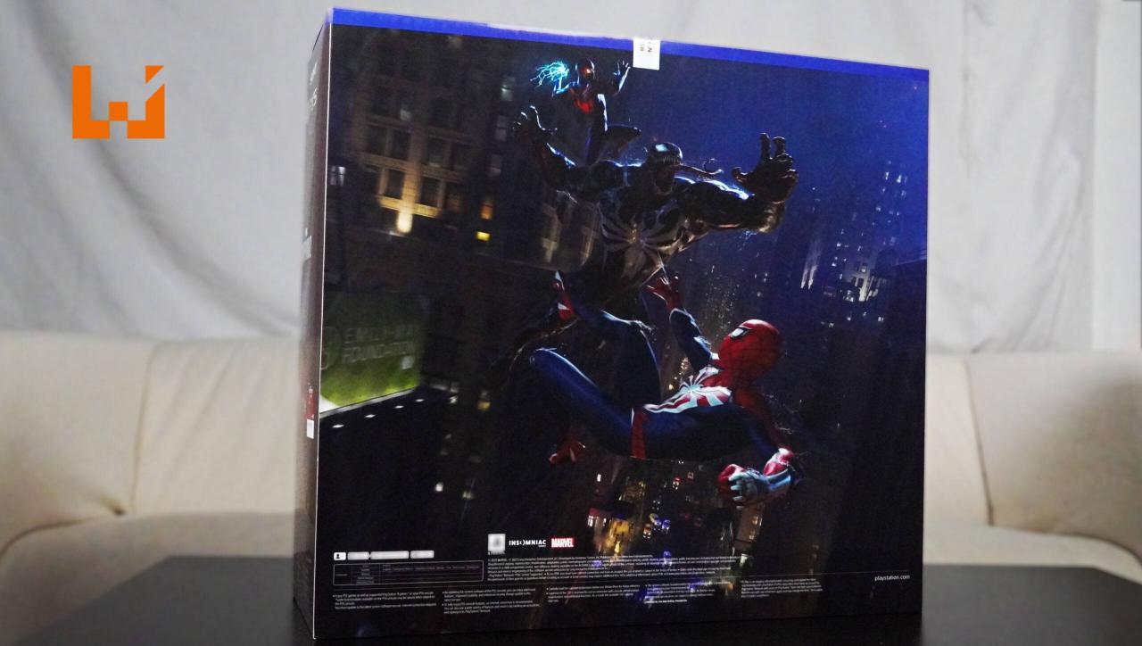 PS5主题《Marvel’s Spider-Man 2》限量版同捆組开箱！红黑配色和蜘蛛侠Logo太帅了！