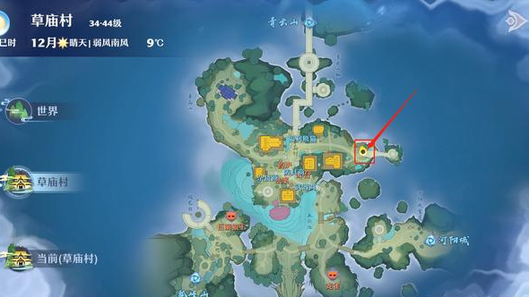 梦幻新诛仙草庙村探灵全攻略(梦幻新诛仙草庙村探灵详细位置)  第16张