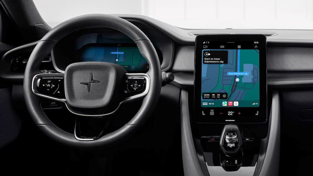 Polestar CarPlay支持双屏幕Apple地图显示