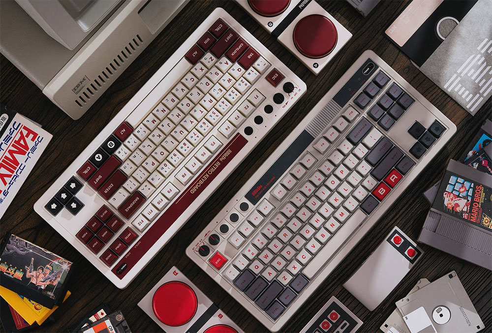 8BitDo 触角伸向机械式键盘，首波推出致敬经典游戏主机新品 - 电脑王阿达