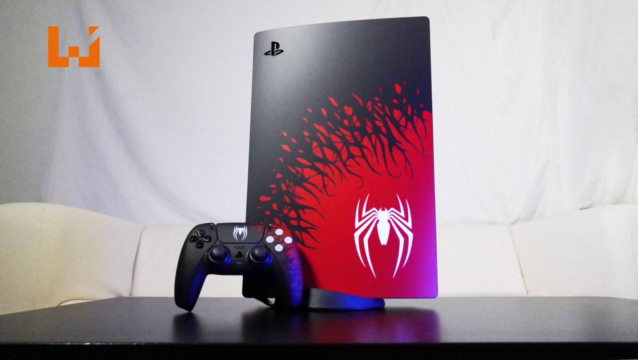 PS5主题《Marvel’s Spider-Man 2》限量版同捆組开箱！红黑配色和蜘蛛侠Logo太帅了！