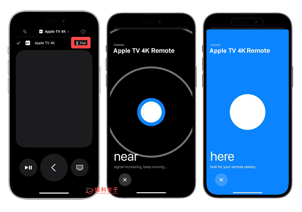 透过 iPhone 找 Apple TV 遥控器