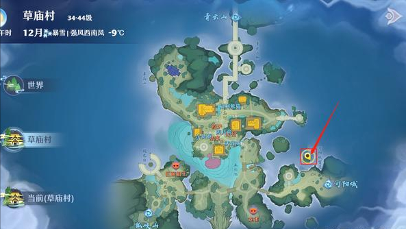 梦幻新诛仙草庙村探灵全攻略(梦幻新诛仙草庙村探灵详细位置)  第18张