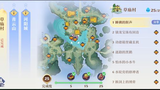 梦幻新诛仙草庙村探灵全攻略(梦幻新诛仙草庙村探灵详细位置)  第1张
