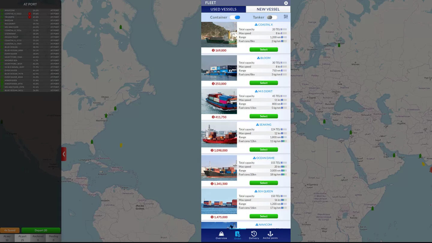 模拟策略新作《Shipping Manager》发表，管理自己的航运公司成为海运大亨！