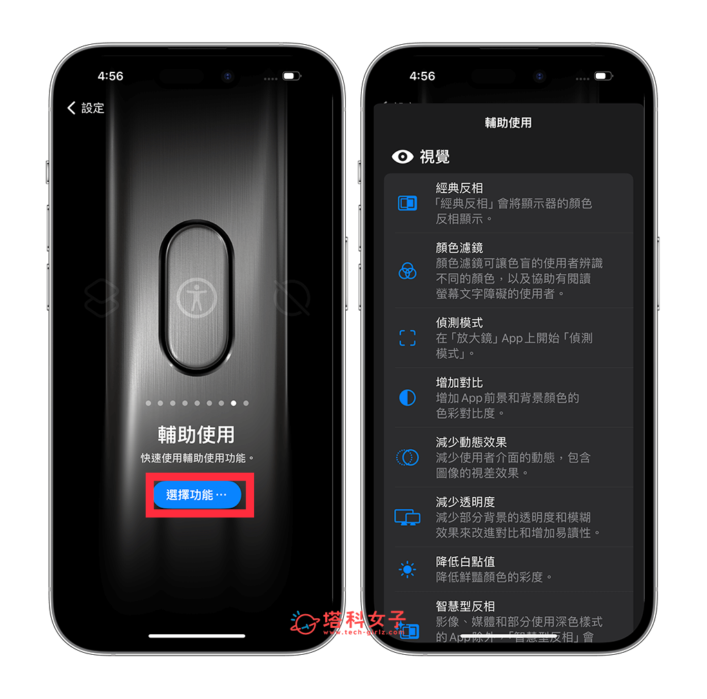 iPhone 15 Pro 动作按钮 辅助使用功能