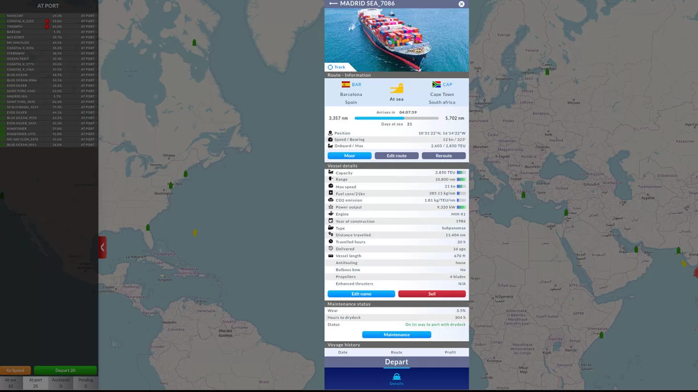 模拟策略新作《Shipping Manager》发表，管理自己的航运公司成为海运大亨！