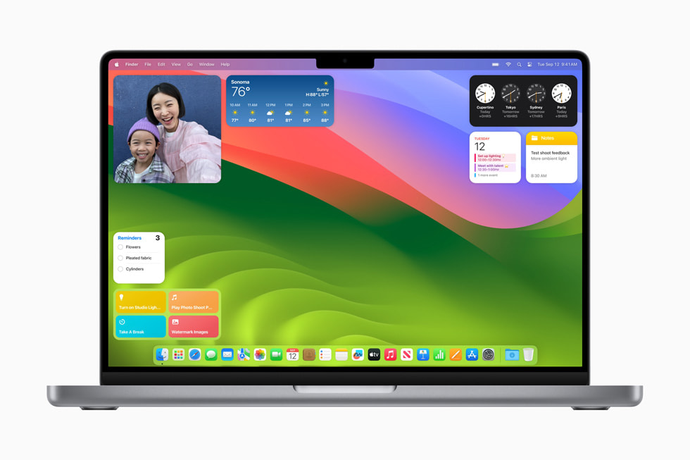 Apple 推出 macOS Sonoma 更新：优化小组件、升级视频会议、沉浸式游戏体验等