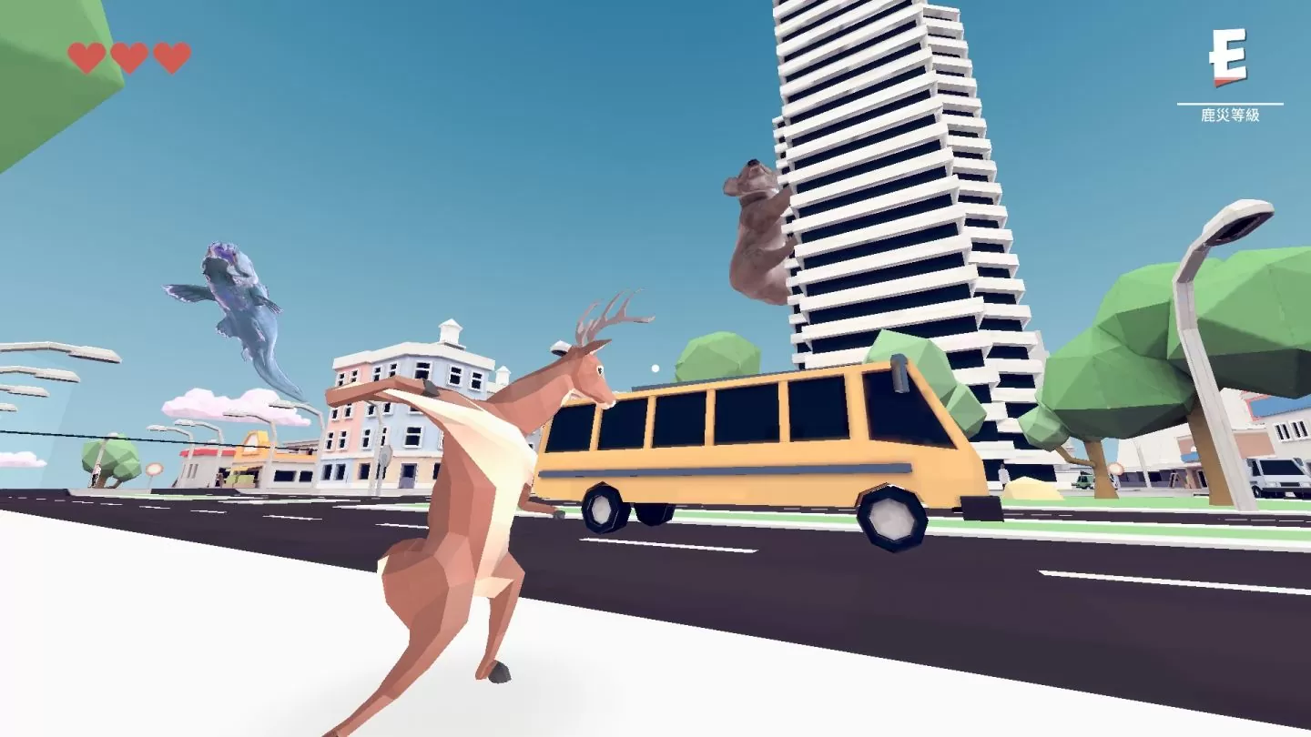 慢生活城市破坏游戏《非常普通的鹿DEEEER Simulator》登陆Epic Games Store