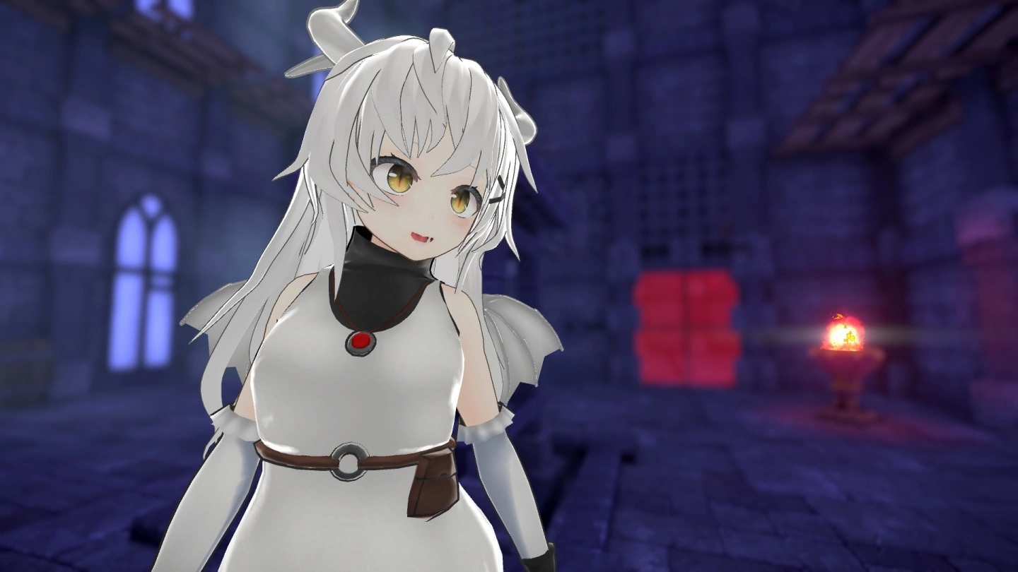 操作少女探索神秘城堡《Shirone：龙族少女》demo 版开放尝鲜试玩