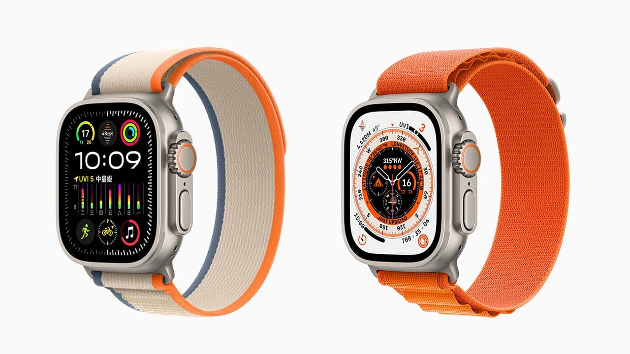 Apple Watch Ultra 2 与 Ultra 1 代屏幕与外观设计差异