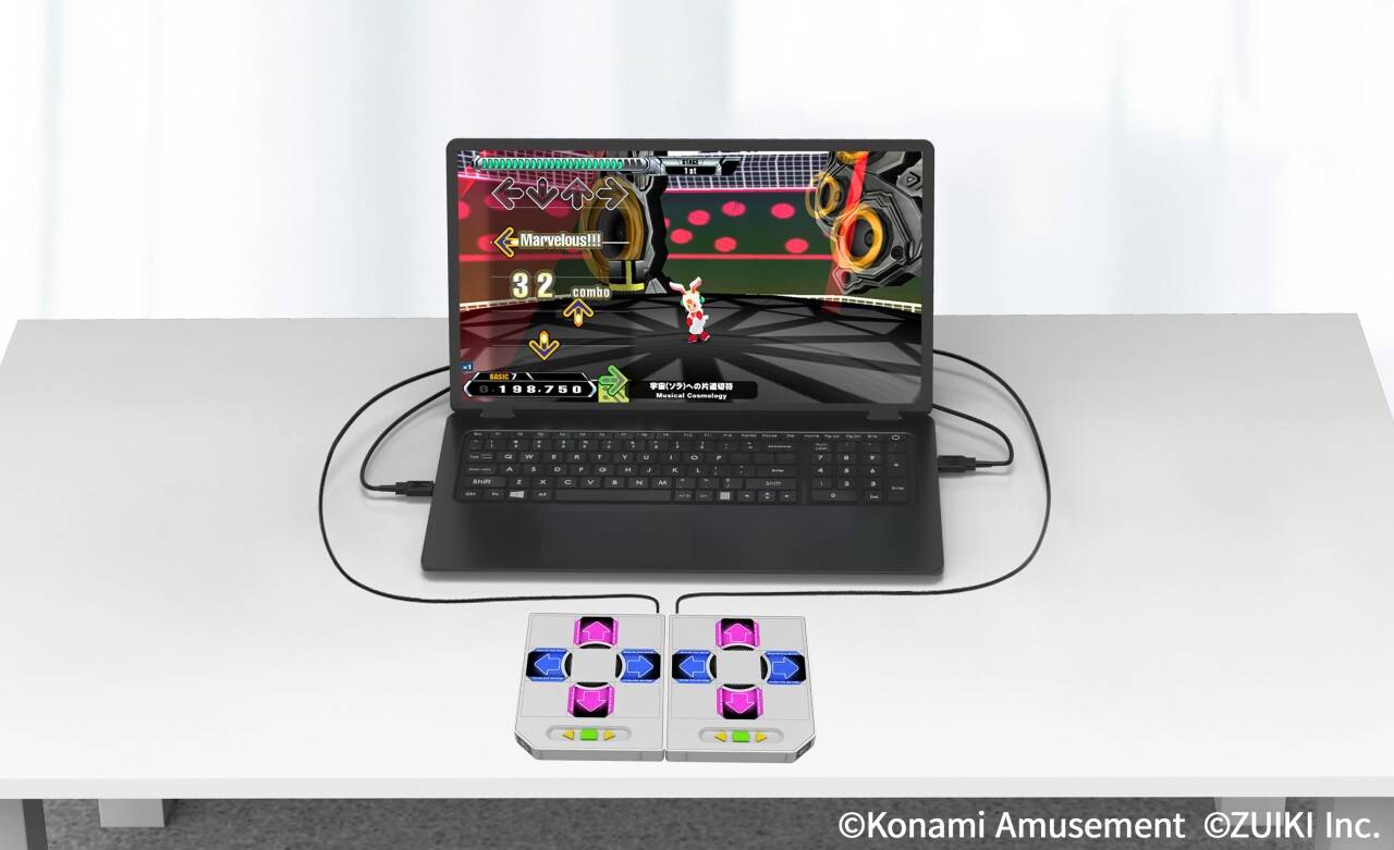 《Dance Dance Revolution》25周年1/5迷你版主机公开！用手指也可以劲舞！