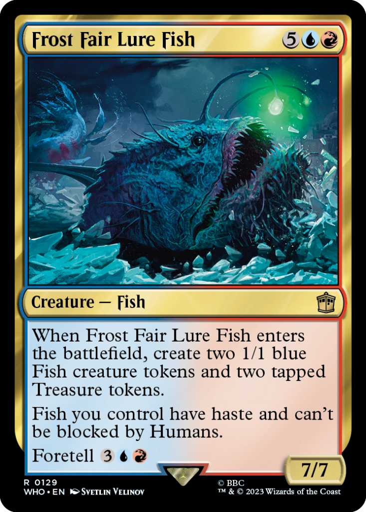 《Magic: The Gathering》新卡牌「Frost Fair Lure Fish」抢先看！能打能坦又有实用技能的一条鱼！