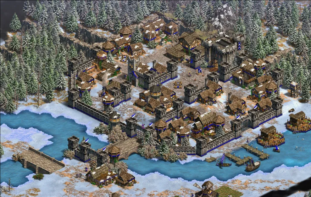 玩家在《世纪帝国2》重建《上古卷轴5》天际省
