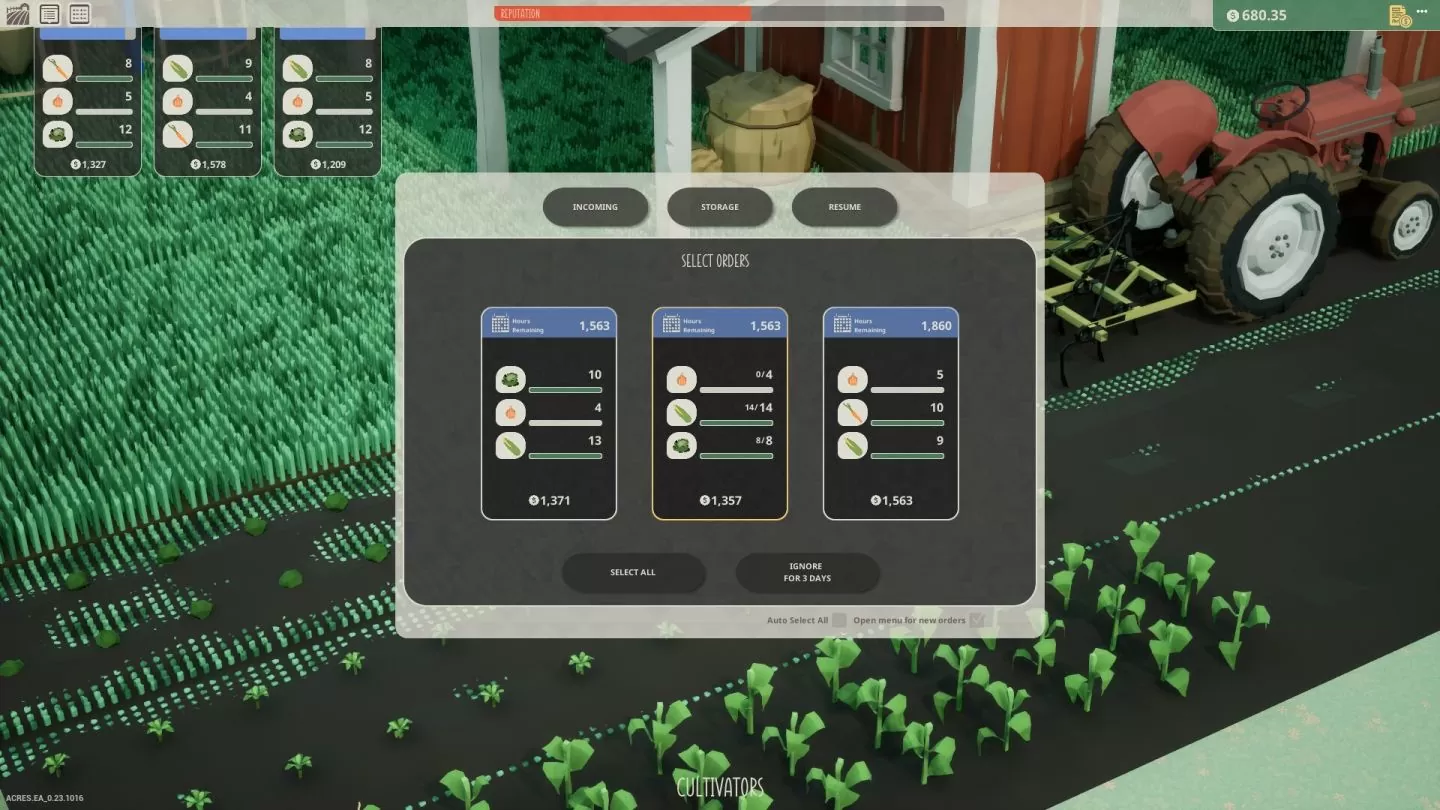 《ACRES》Steam 极简农地模拟策略开放抢先体验，培育土地打造自己的梦幻农场