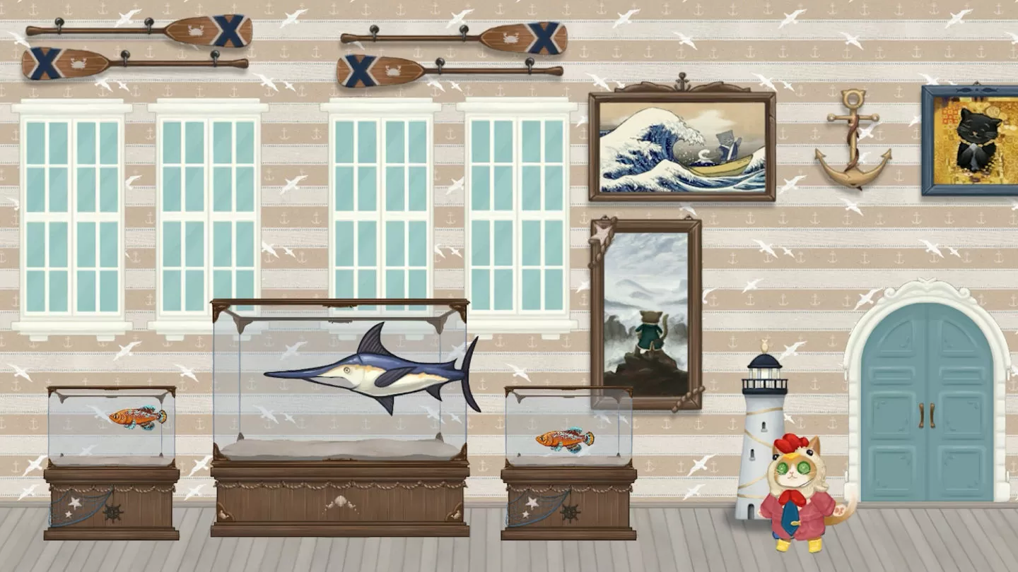 钓鱼冒险新作《Captain Pawsome》DEMO 版免费推出，与猫船长一起出航捕鱼去！