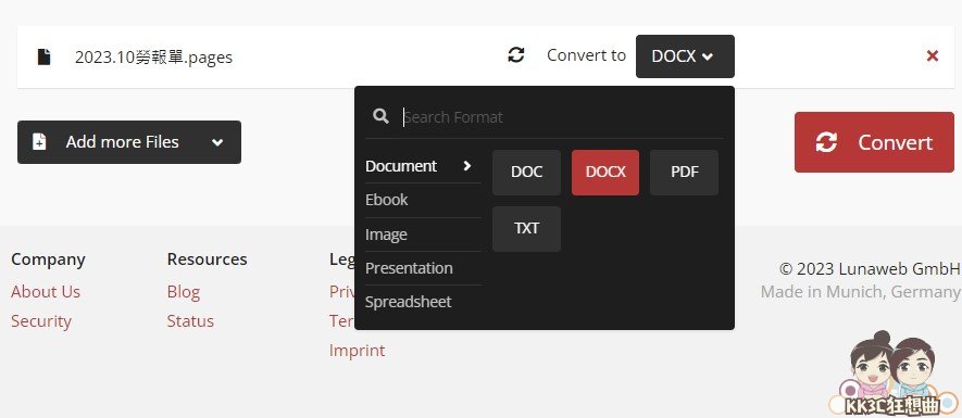 Cloudconvert PAGES在线转档工具-01