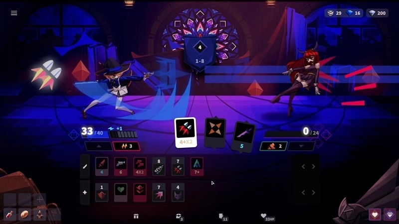 《蔷薇的夜宴2 蓝玉石》于Steam新品节发布全新试玩版！ 尽享无随机性战斗的卡组构筑型Roguelike游戏