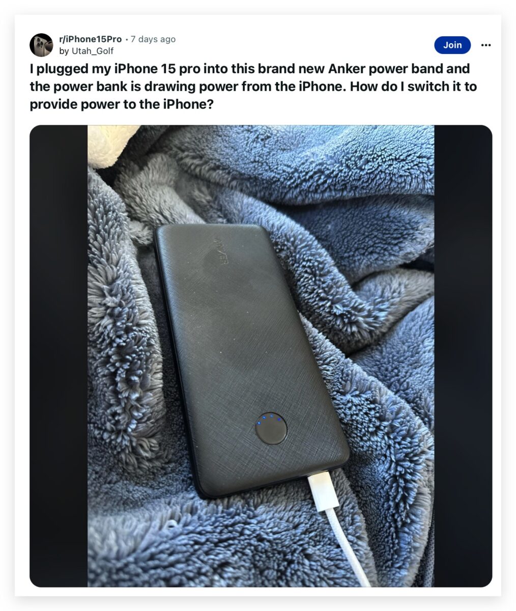 iOS iPhone 15 iPhone 15 Pro USB-C 反向充电