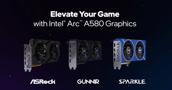 Intel推出Arc A580显卡，瞄准1080p游戏应用