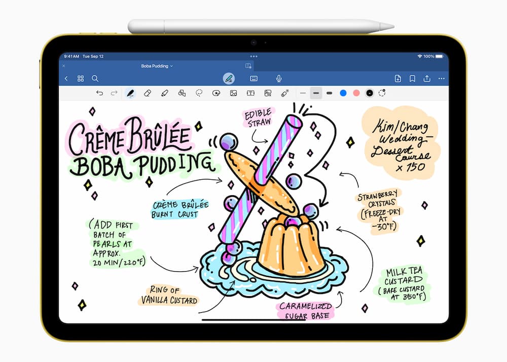 Apple Pencil iPad 10th gen Goodnotes 6 big