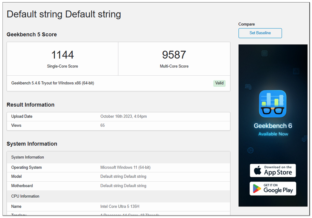 Intel Core Ultra 9 185H 首次现身 Geekbench，具有 16 核心和 5.1GHz 时脉 - 电脑王阿达