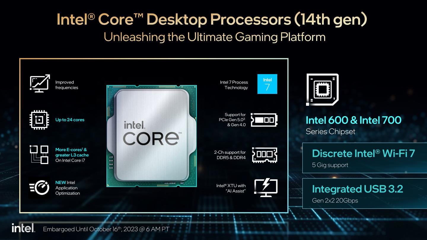 Intel并不会为Raptor Lake Refresh推出新平台，将沿用现有600、700系列芯片组。
