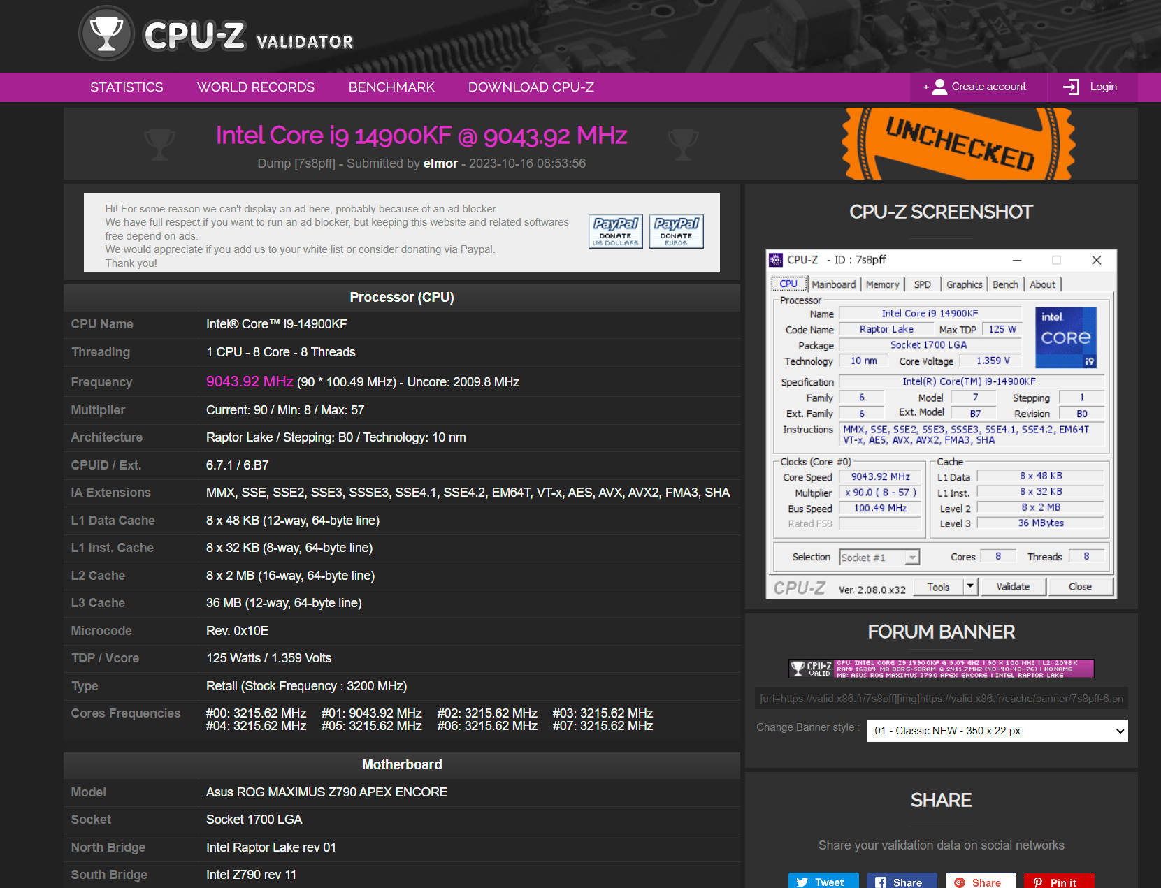ROG MAXIMUS Z790 APEX ENCORE 主板即将上市！