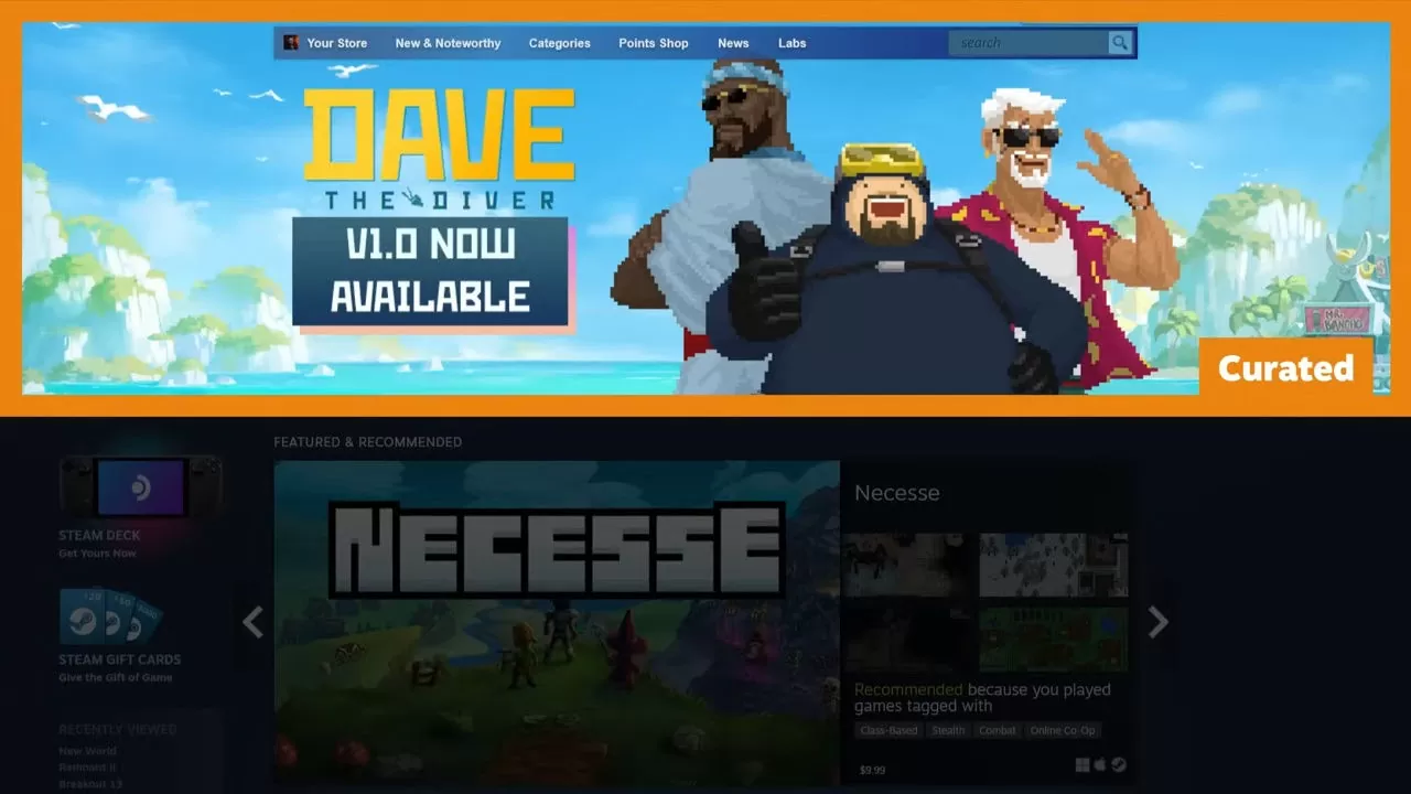 Steam版面不提供Pay to Win，Valve解释商店页面曝光与算法关联