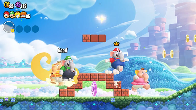 超级马里欧兄弟惊奇Nintendo Switch玛利欧动作